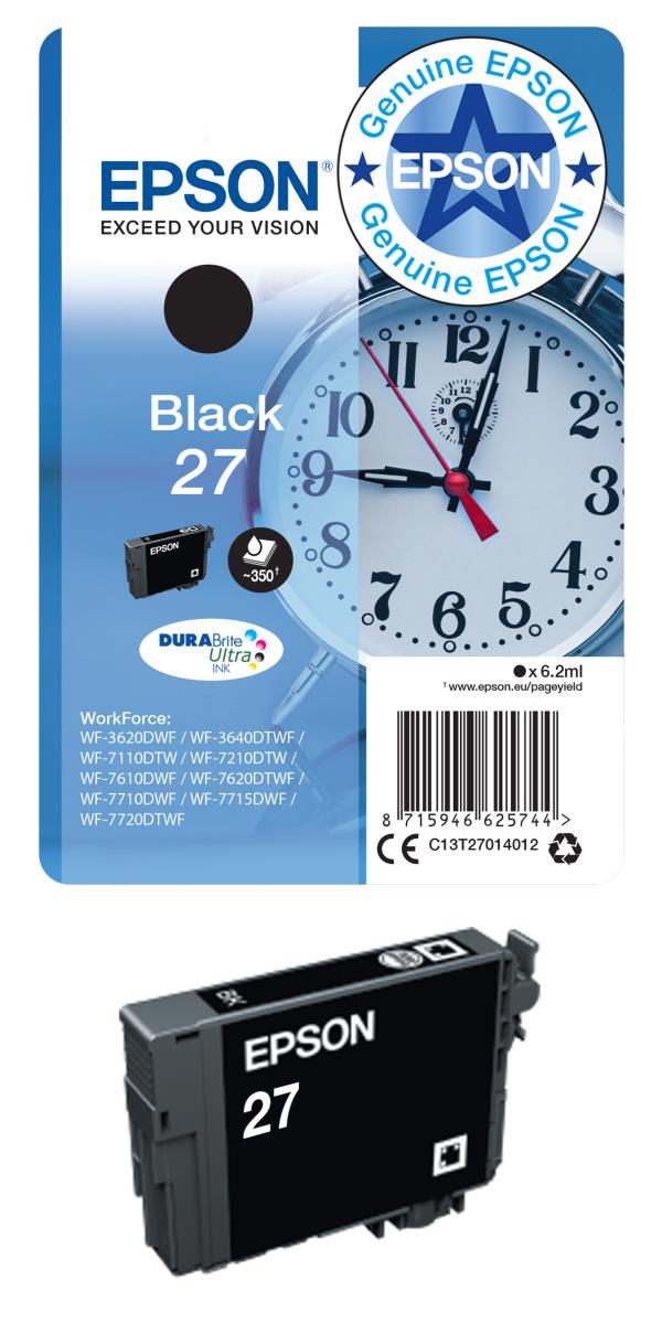 EPSON Ink Cartridge -  27 Alarm Clock - 3.6ml - Magenta