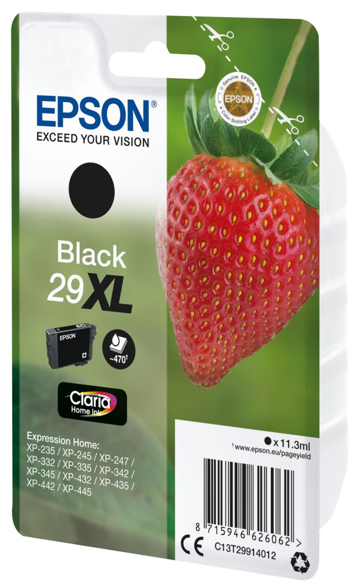 EPSON Ink Cartridge - 29xl Strawberry - 6.4ml - Black