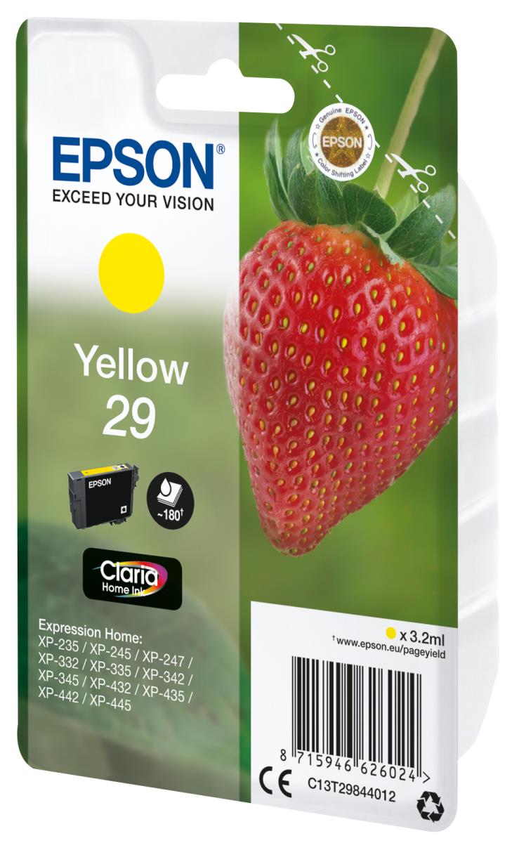 EPSON Ink Cartridge - 29 Strawberry - 3.2ml - Yellow
