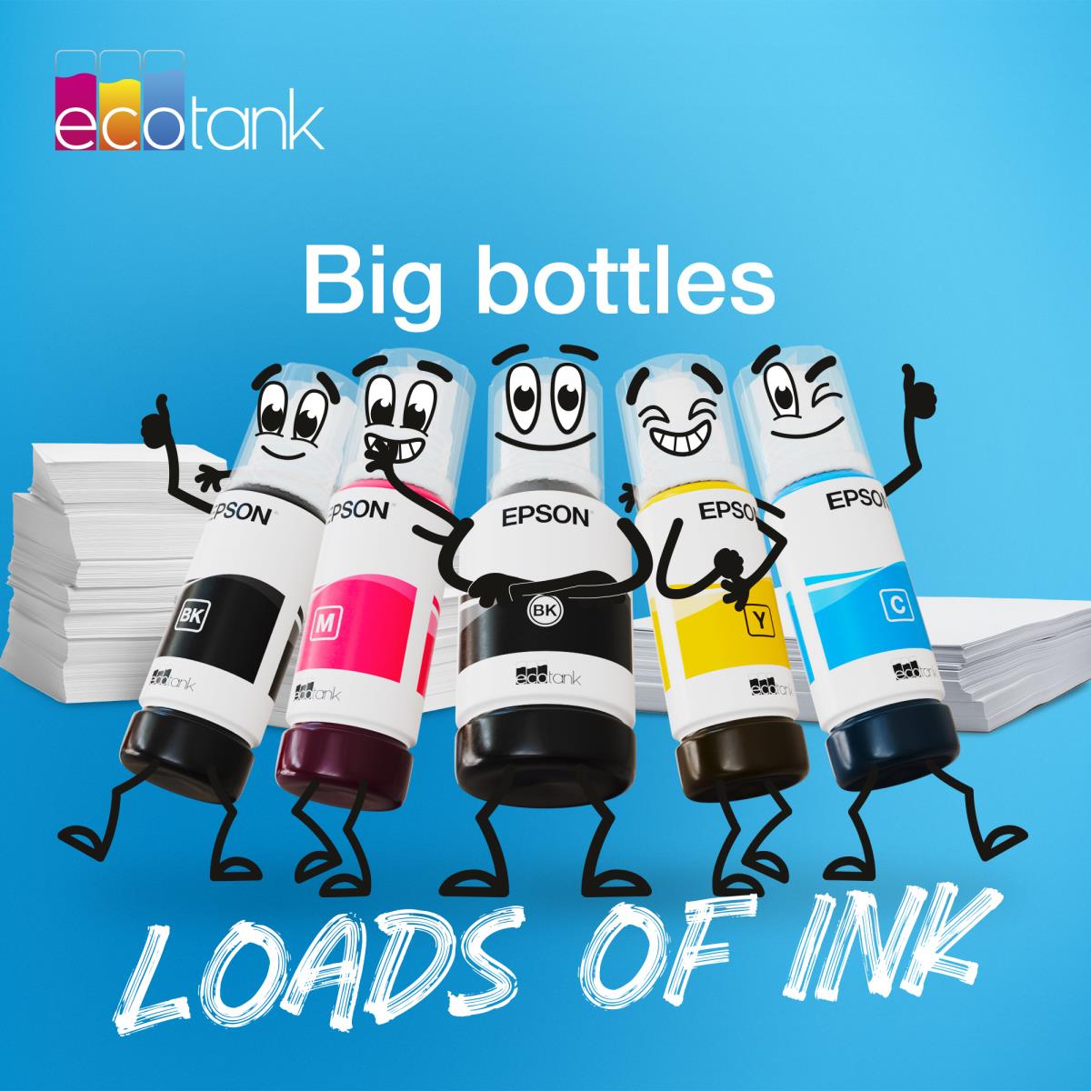 EPSON 106 Ecotank Ink Bottle 1 X 70 Ml Cyan (c13t00r240)
