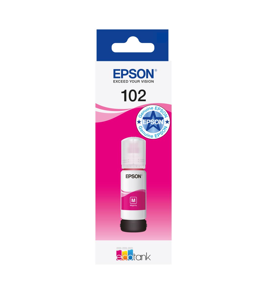EPSON Ink Bottle - 102 Ecotank - 1 X 70ml Magenta
