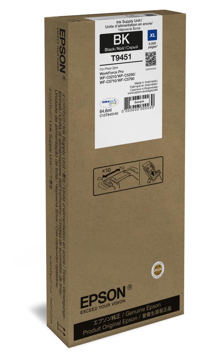 EPSON Ink Cartridge - Tanica Xl - 64.6ml - Black