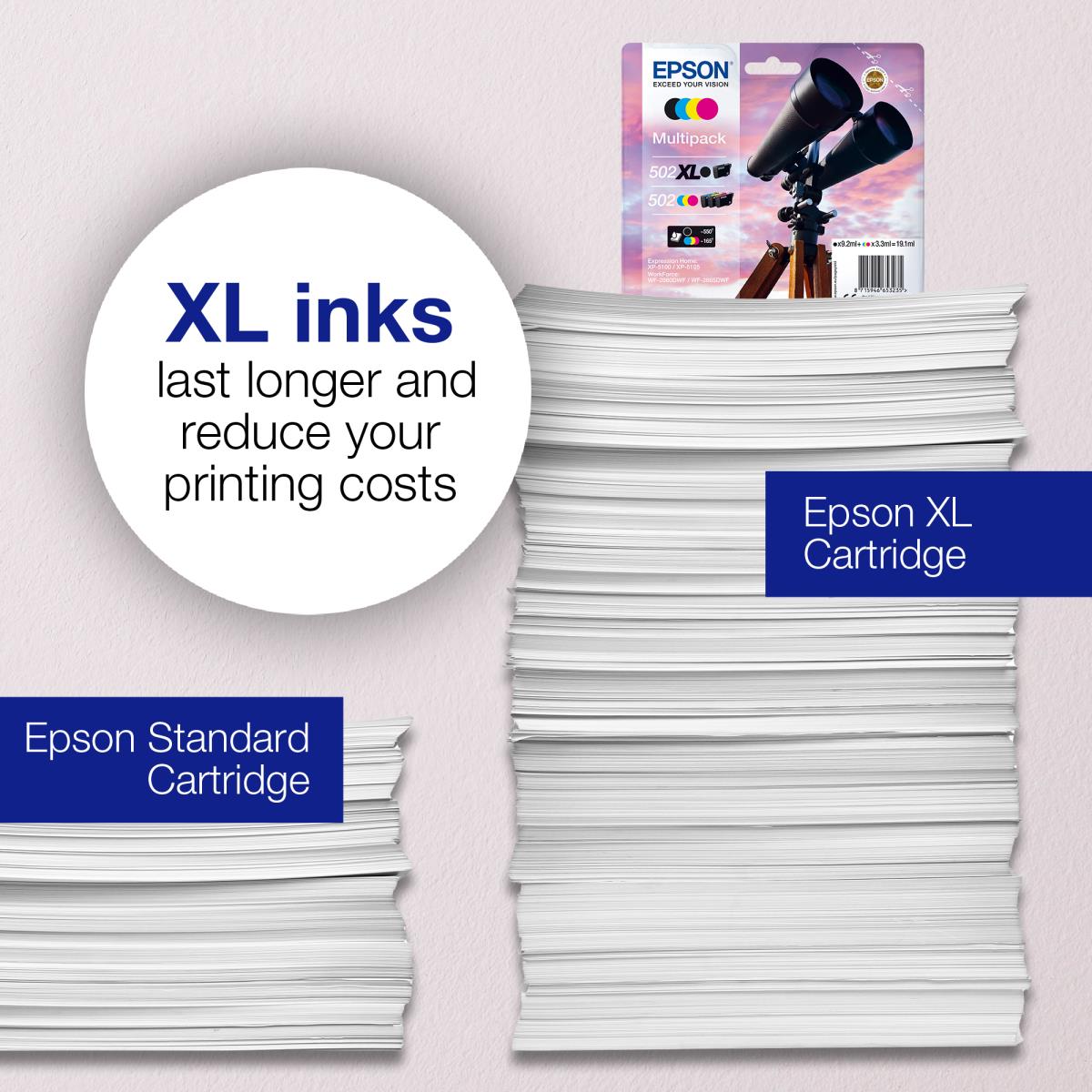 EPSON Ink Cartridge - 502 Binocular - 4.6ml - Black
