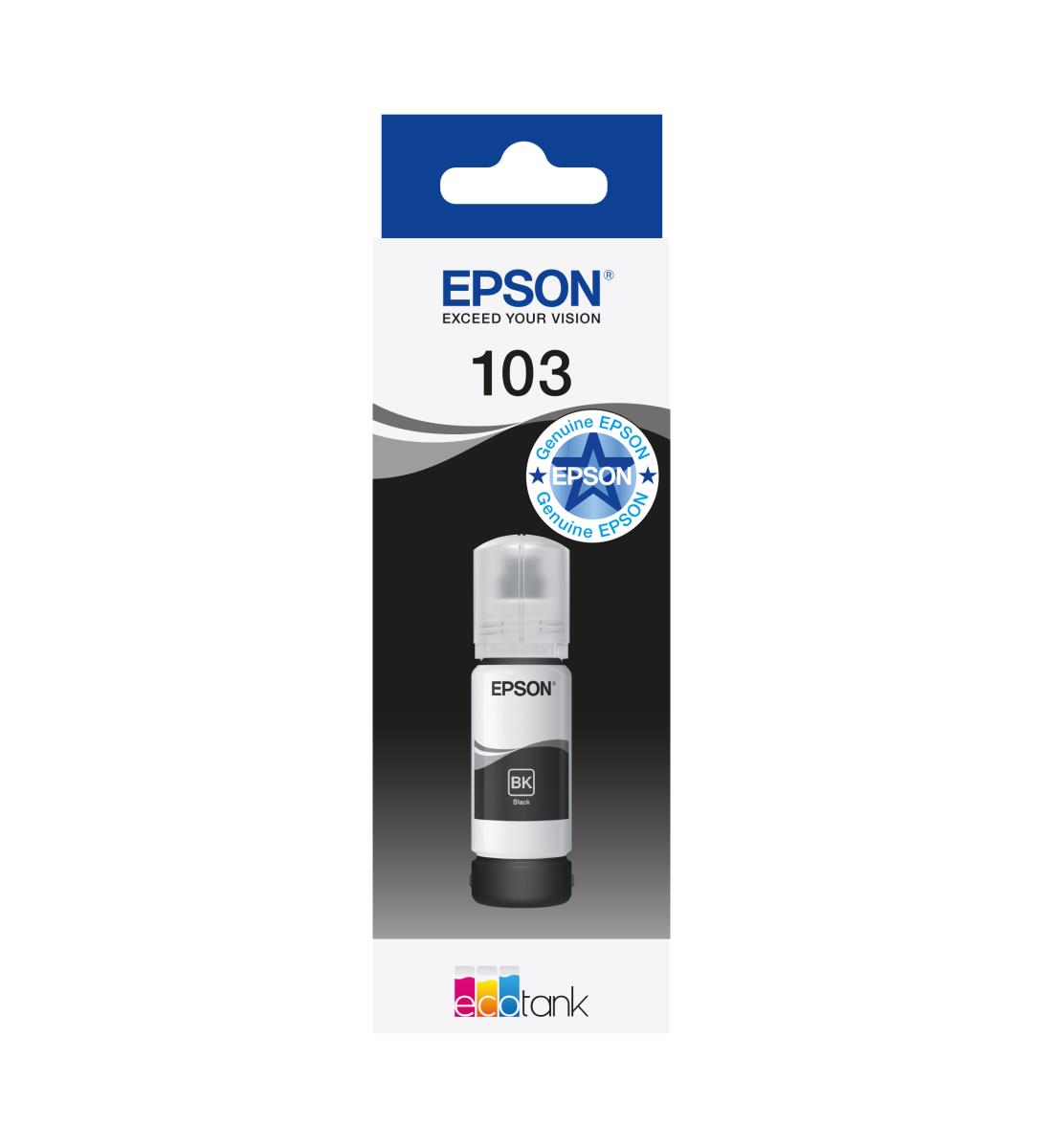 EPSON Ink Bottle - 103 Ecotank - 65ml�- Black
