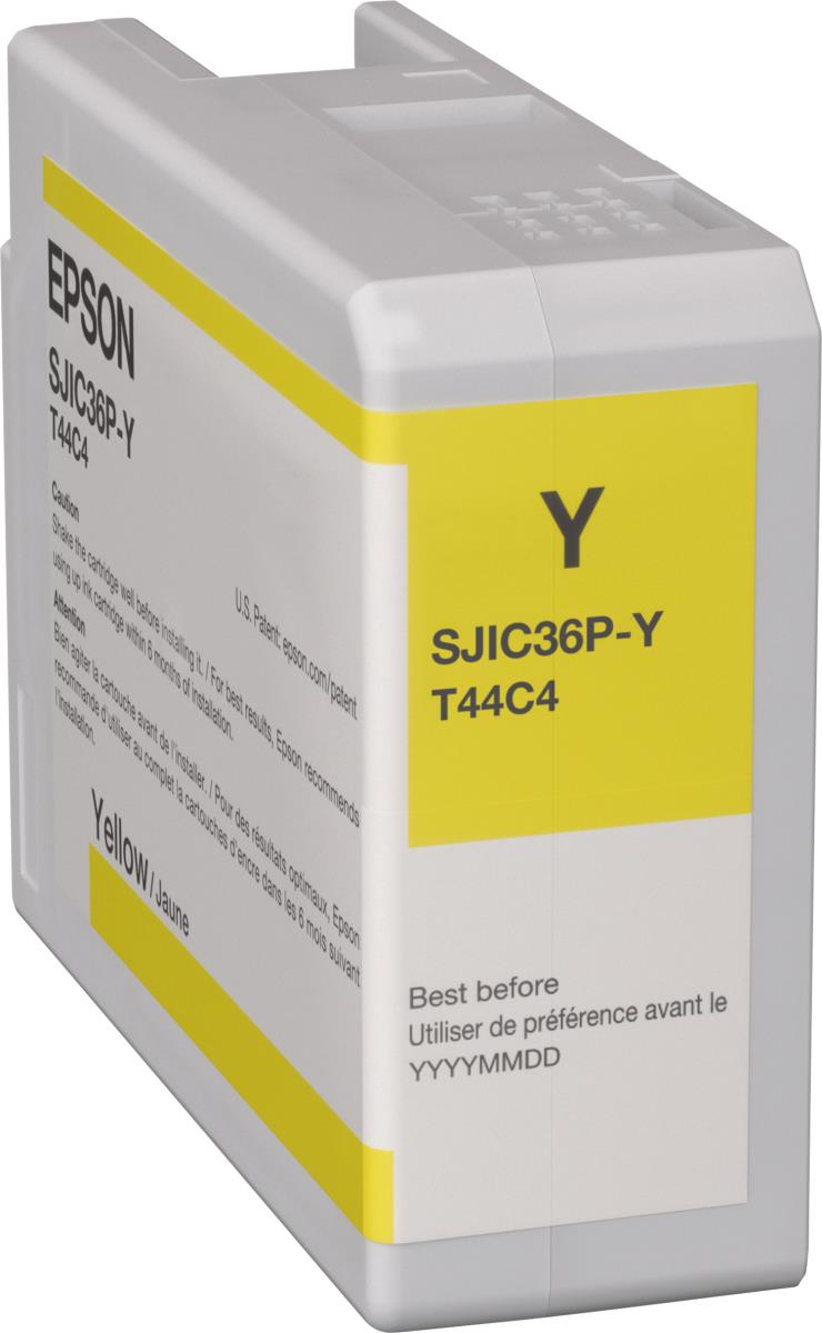 EPSON Ink Cartridge - Sjic36p-y - 80ml - Yellow