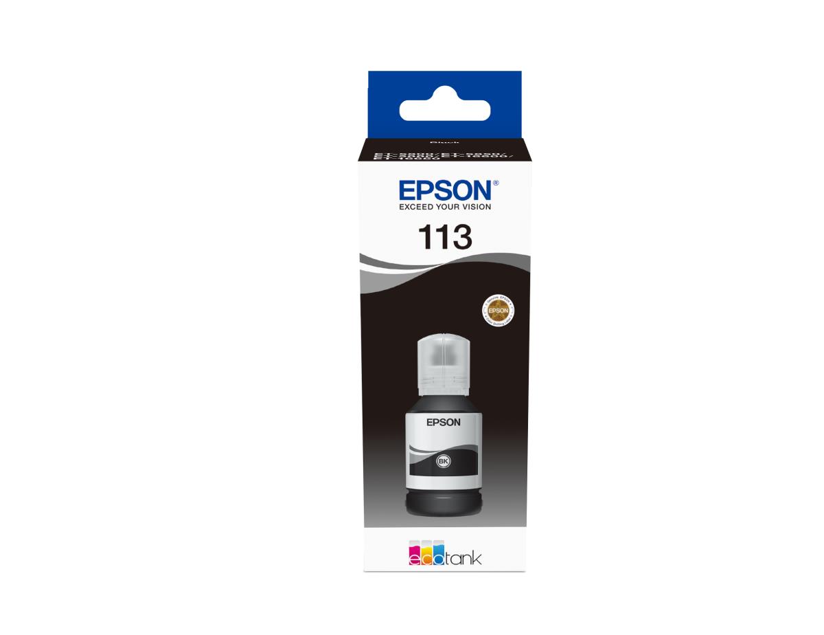 EPSON Ink Bottle - 113 Ecotank - 127ml - Pigment Black