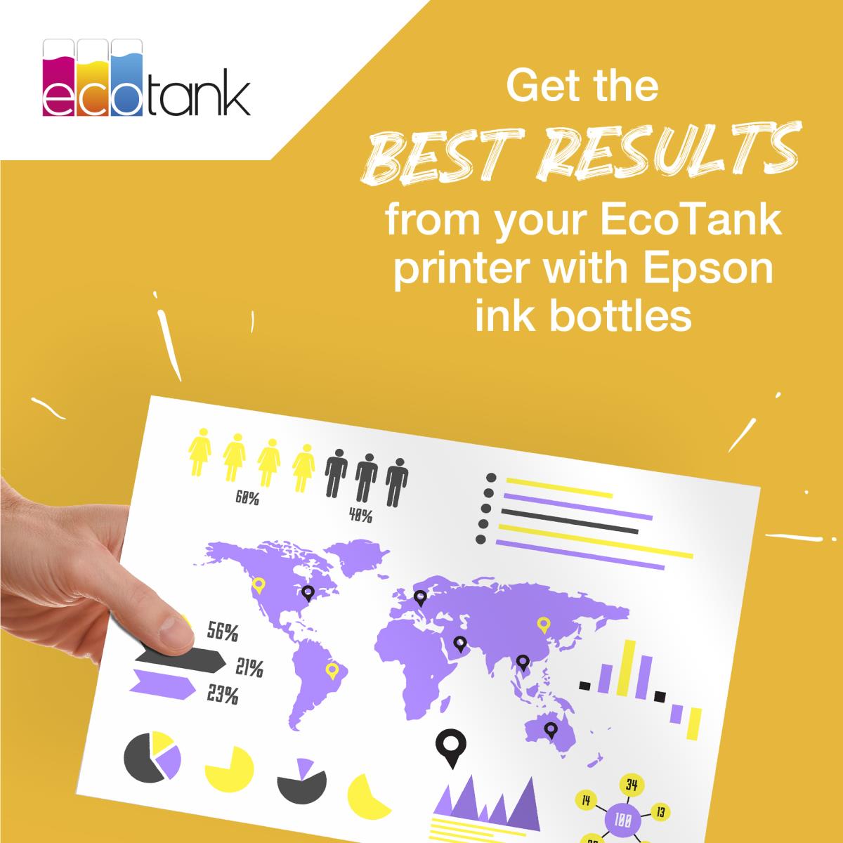 EPSON Ink Bottle - 113 Ecotank - 127ml - Pigment Black