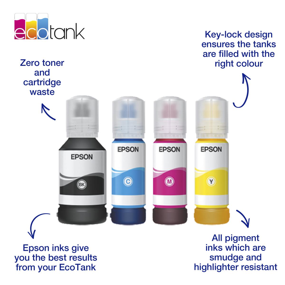 EPSON Ink Bottle - 113 Ecotank - 70ml - Yellow