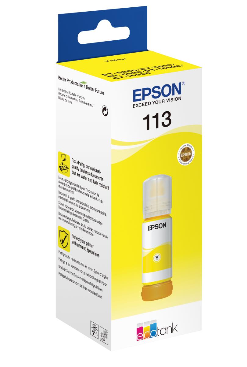 EPSON Ink Bottle - 113 Ecotank - 70ml - Yellow