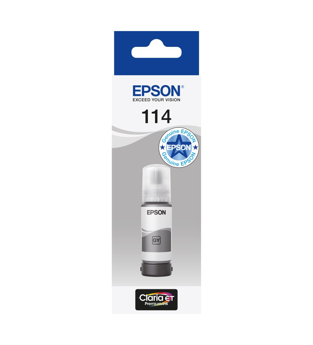 EPSON Ink Bottle - 114 Ecotank - Grey