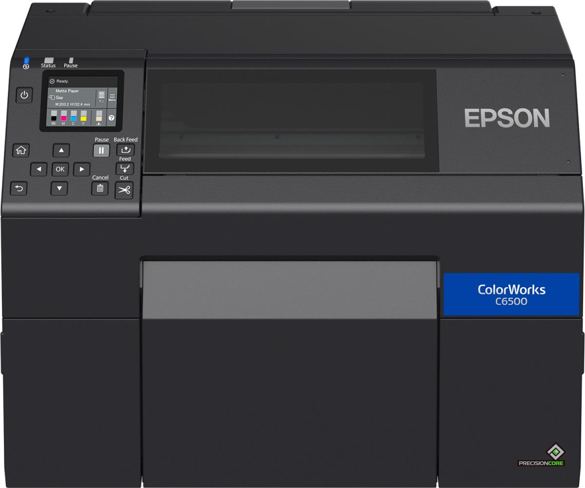 EPSON Colorworks Cw-c6500ae (mk) - Colour Label Printer - 8in Wide Autocutter