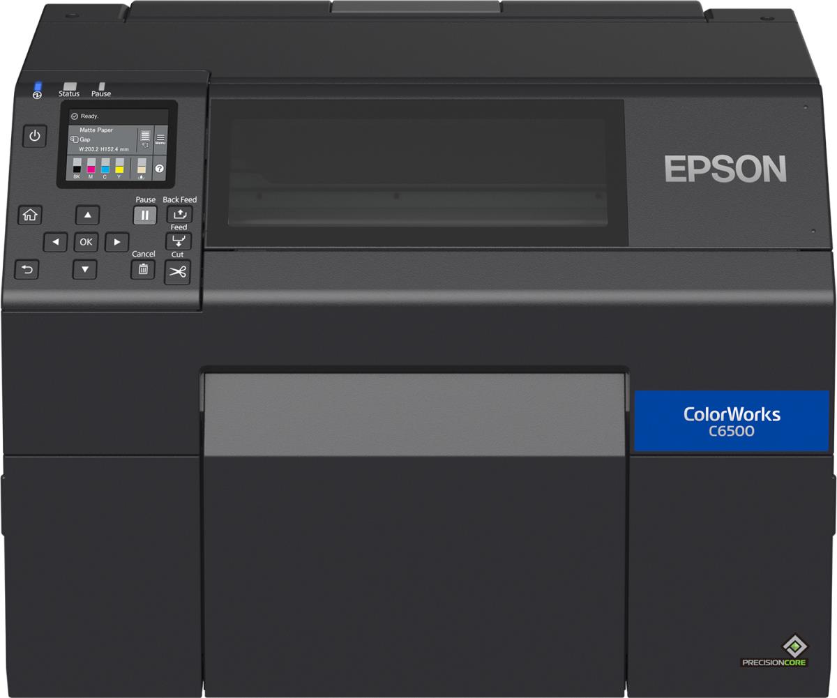 EPSON Colorworks Cw-c6500ae (mk) - Colour Label Printer - 8in Wide Autocutter