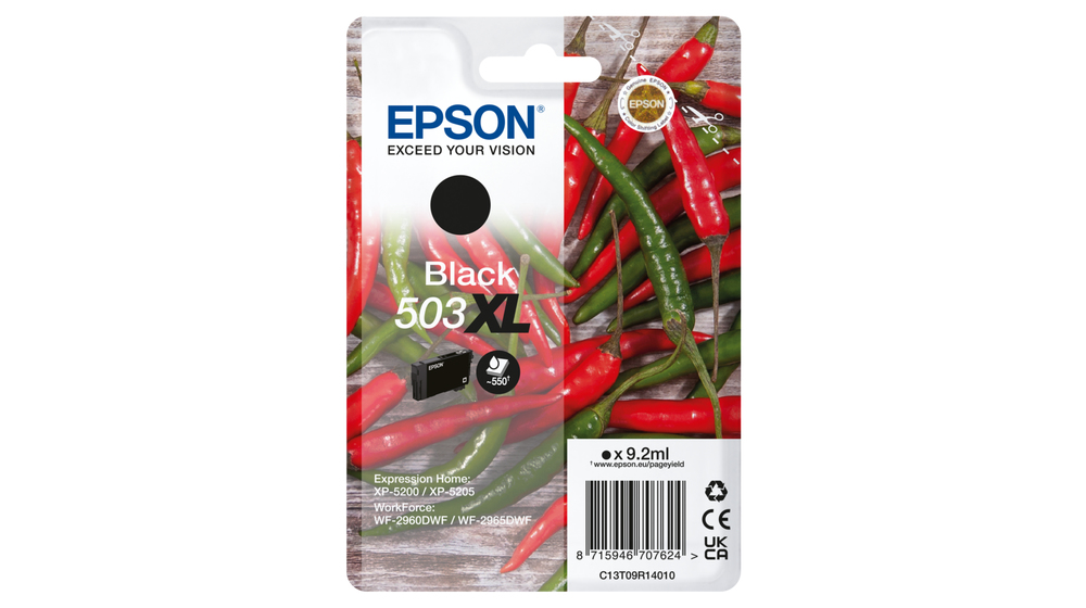 EPSON Ink Cartridge - 503 Xl - 9.2ml Black