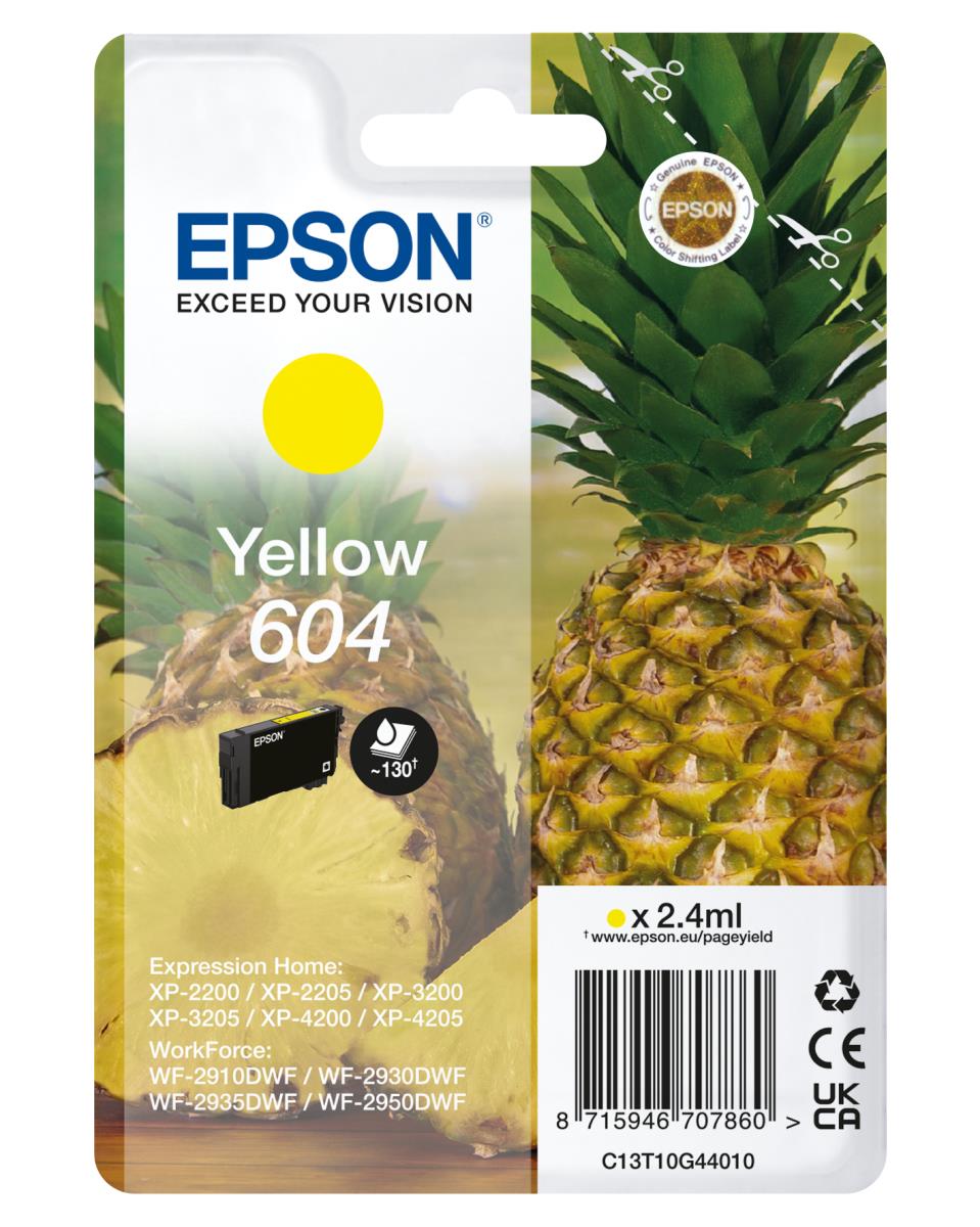 EPSON Ink Cartridge - 604 Starfish - 2.4ml - Yellow
