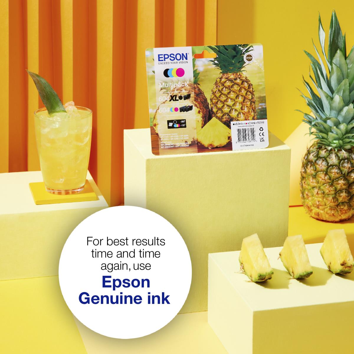 EPSON Ink Cartridge - 604 Starfish - 2.4ml - Yellow