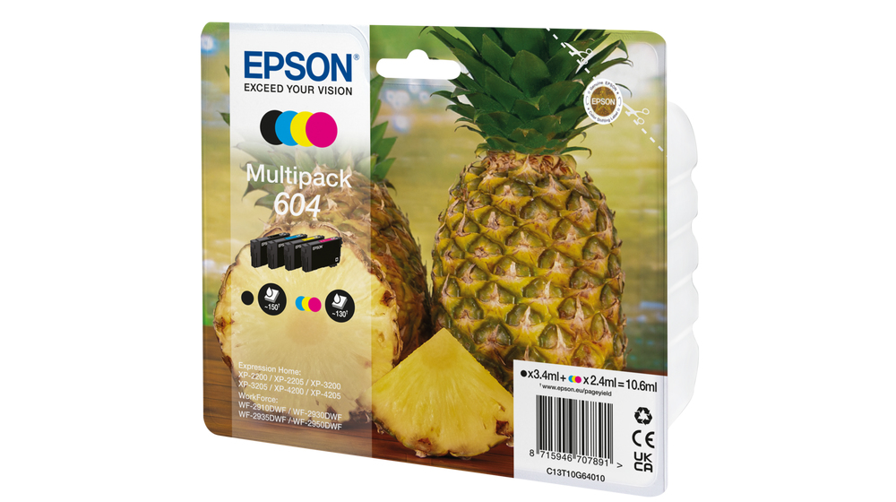 EPSON Ink Cartridge - 604 Starfish - Cyan / Magenta / Yellow / Black