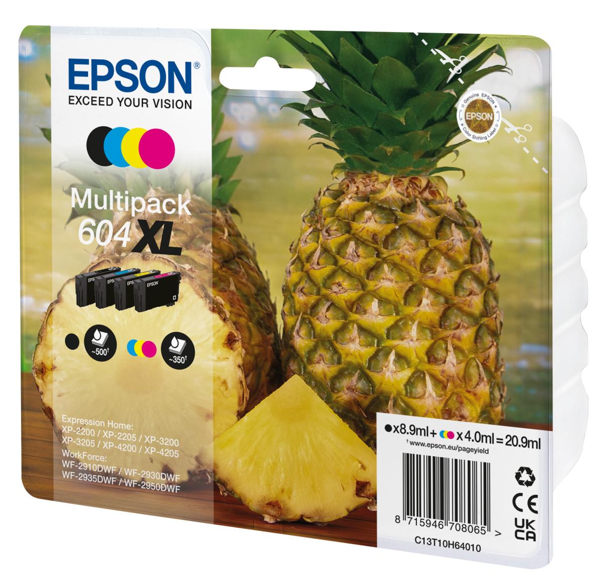 EPSON Ink Cartridge - 604xl Starfish - Cyan / Magenta / Yellow / Black
