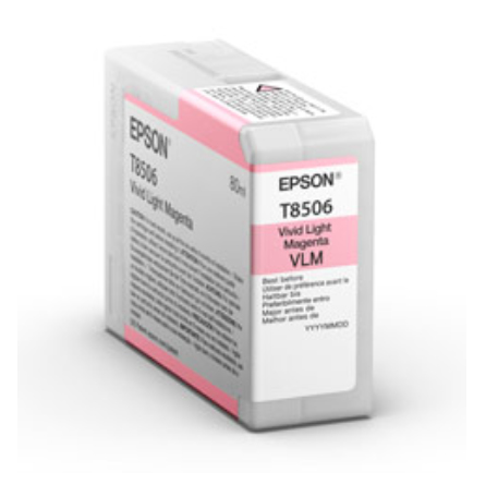 EPSON Ink Cartridge - T8506 Ultrachrome - 80ml - Light Magenta (c13t85060n)