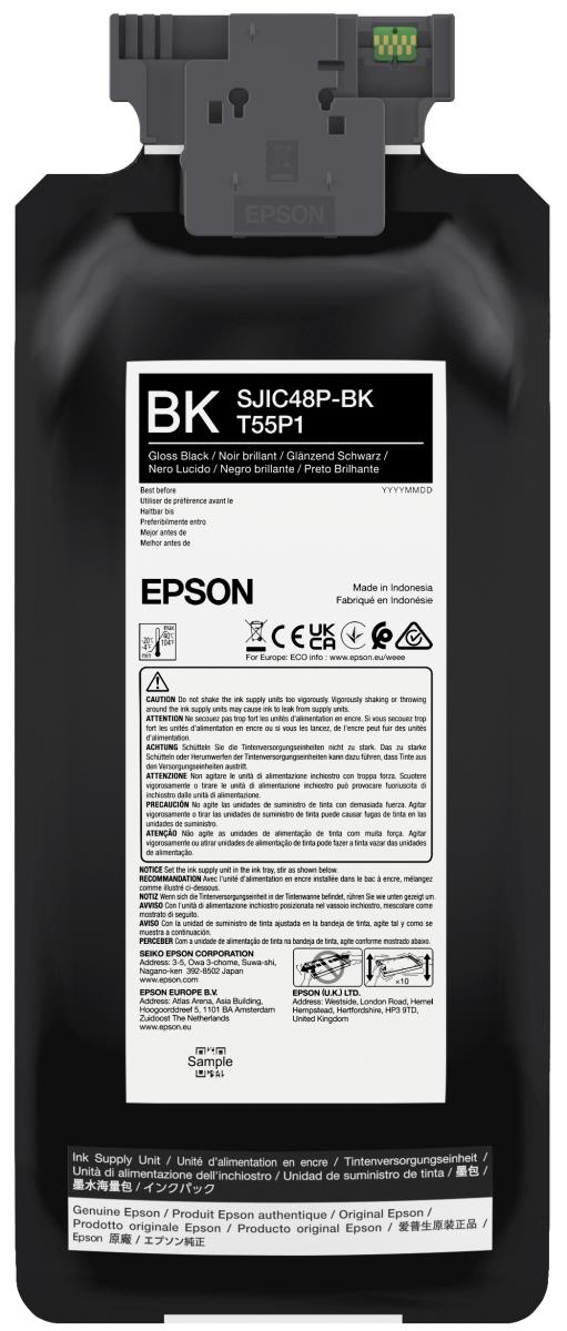 EPSON Ink Cartridge  - Sjic48p-bk For Colorworks C8000e - Black