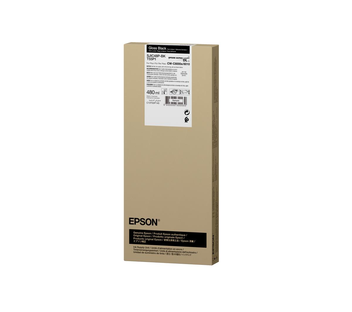 EPSON Ink Cartridge  - Sjic48p-bk For Colorworks C8000e - Black