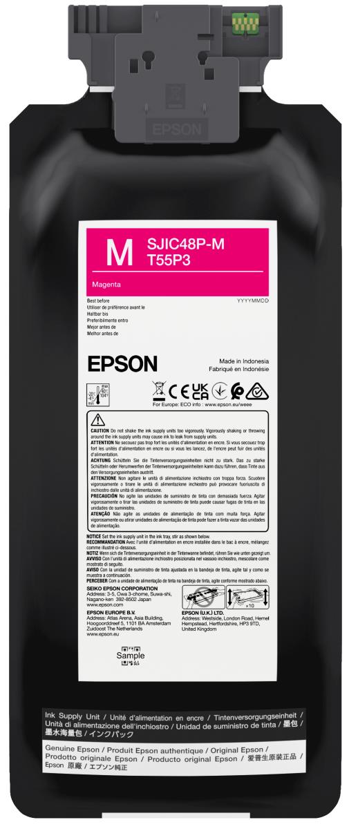 EPSON Ink Cartridge - Sjic48p-m For Colorworks C8000e - Magenta