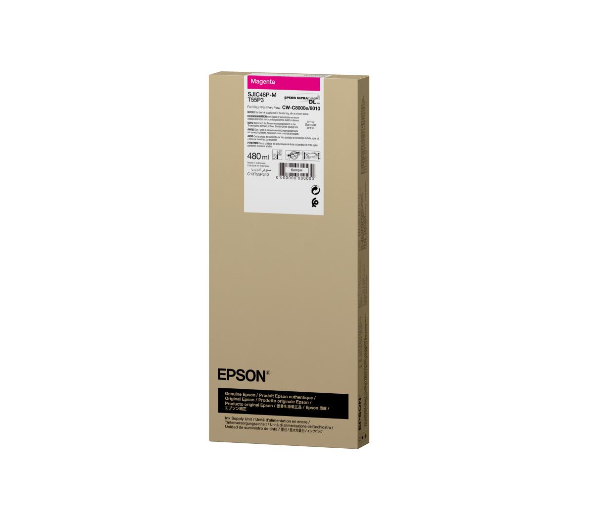 EPSON Ink Cartridge - Sjic48p-m For Colorworks C8000e - Magenta
