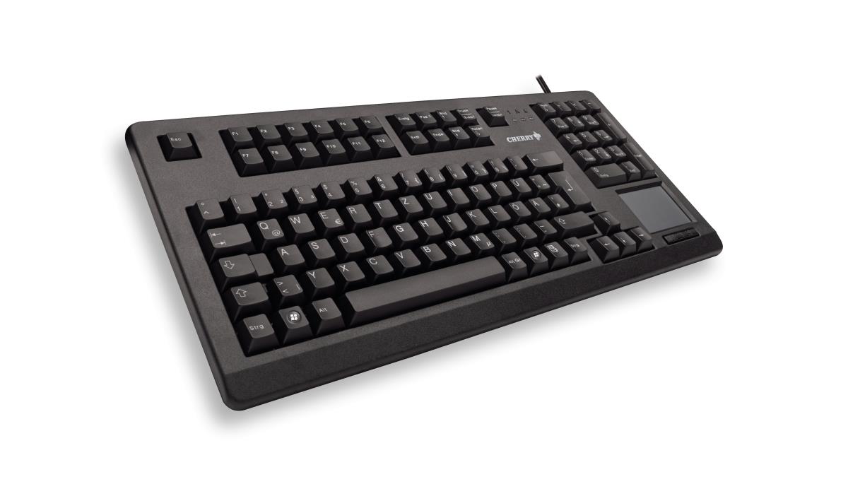 CHERRY Corded Compact G80-11900 - Keyboard with Touchpad - USB - Black - Qwerty UK