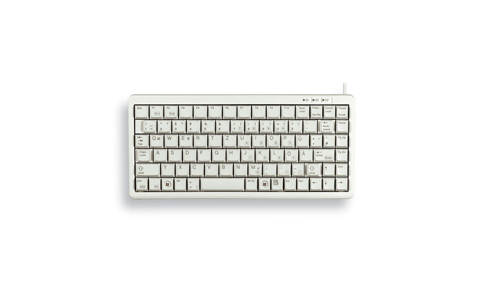 CHERRY Corded G84-4100 Compact - Keyboard with Trackball - USB + Ps/2 - Light Gray - Qwerty US/Int'l