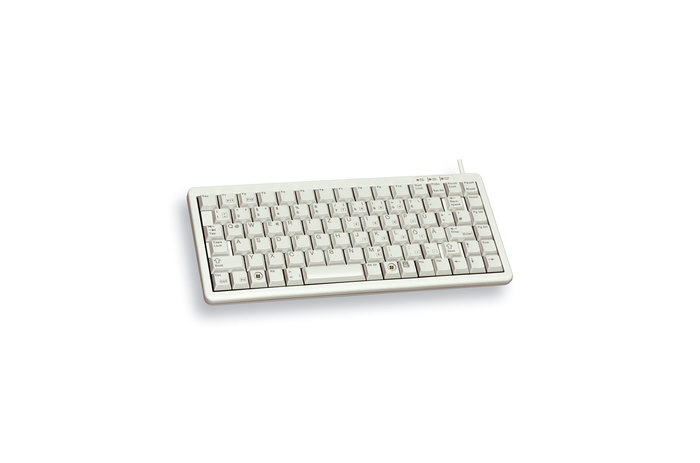 CHERRY Corded G84-4100 Compact - Keyboard with Trackball - USB + Ps/2 - Light Gray - Qwerty US/Int'l
