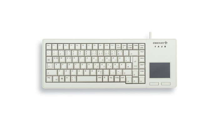 CHERRY Corded G84-5500 XS - Keyboard with Touchpad - USB - White - Qwerty US/Int''l