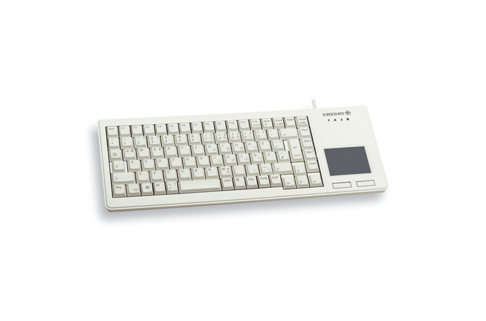 CHERRY Corded G84-5500 XS - Keyboard with Touchpad - USB - White - Qwerty US/Int''l