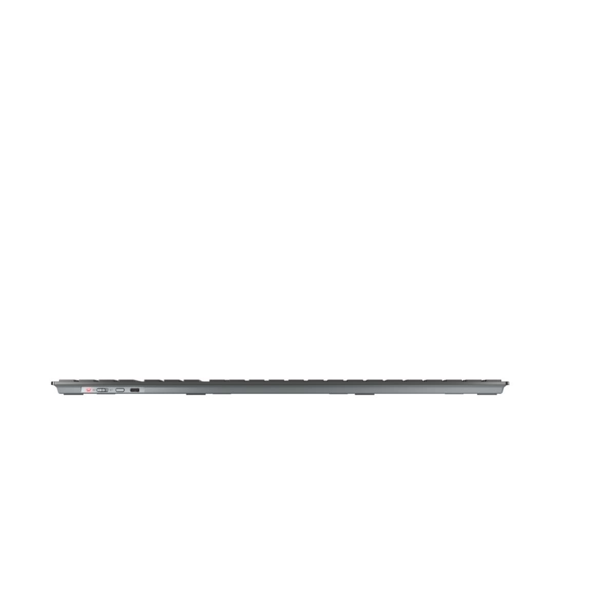 CHERRY KW 9100 SLIM Rechargeable Keyboard - Wireless or Bluetooth - Black - Qwertzu German