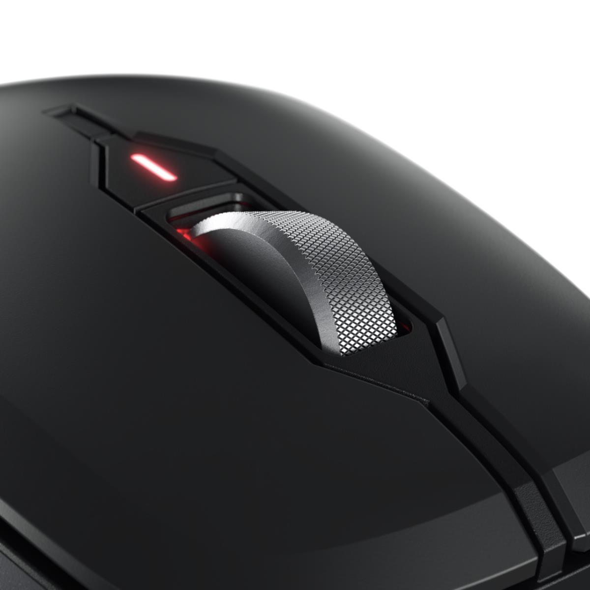 CHERRY STREAM MOUSE COMFORT - Ergonomic 6 Button with Wheel - Wireless - Black
