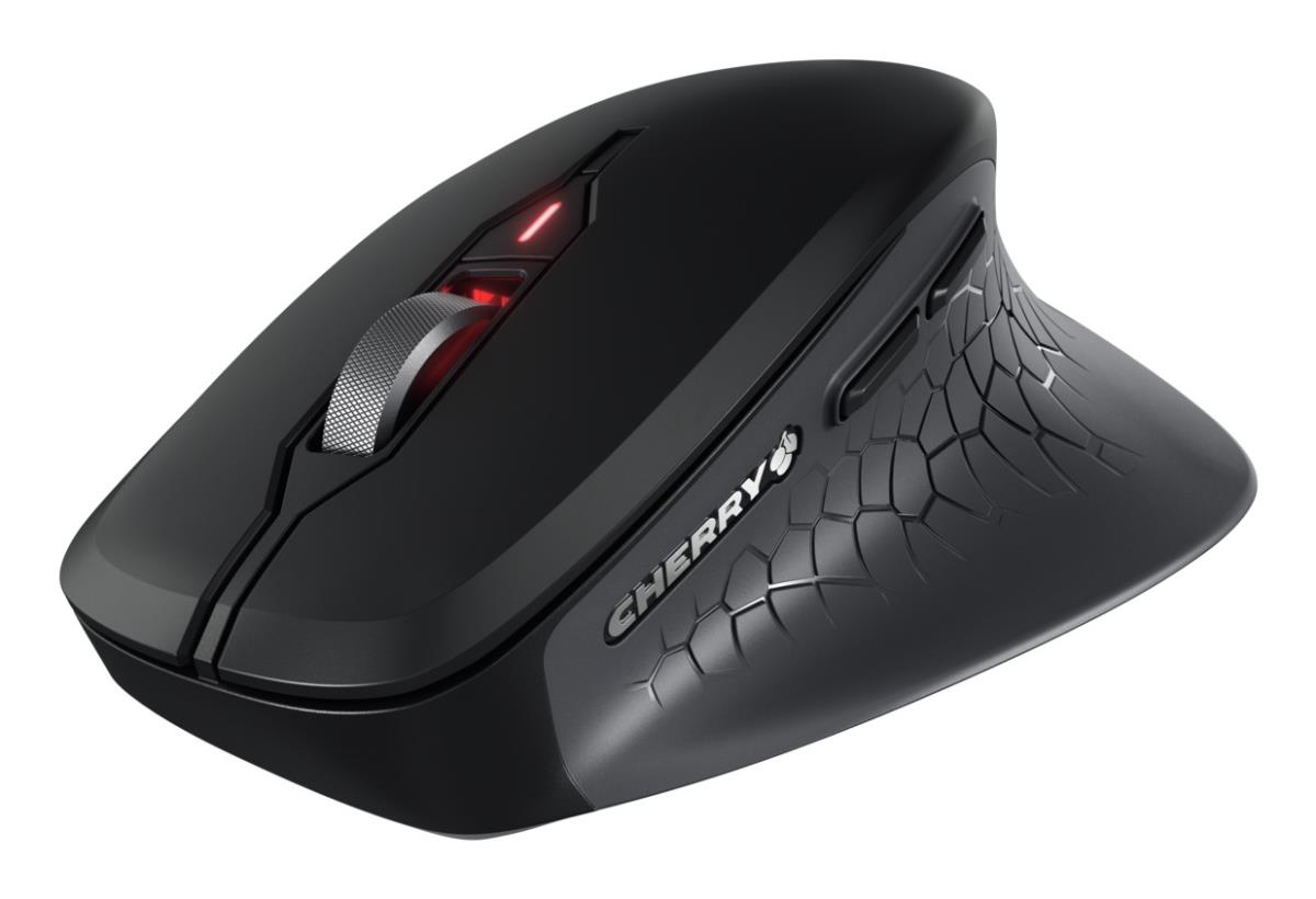 CHERRY STREAM MOUSE COMFORT - Ergonomic 6 Button with Wheel - Wireless - Black