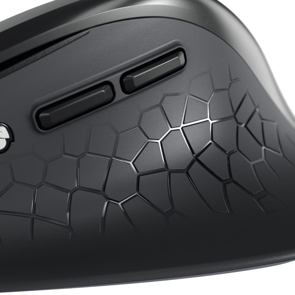 CHERRY STREAM MOUSE COMFORT - Ergonomic 6 Button with Wheel - Wireless - Black