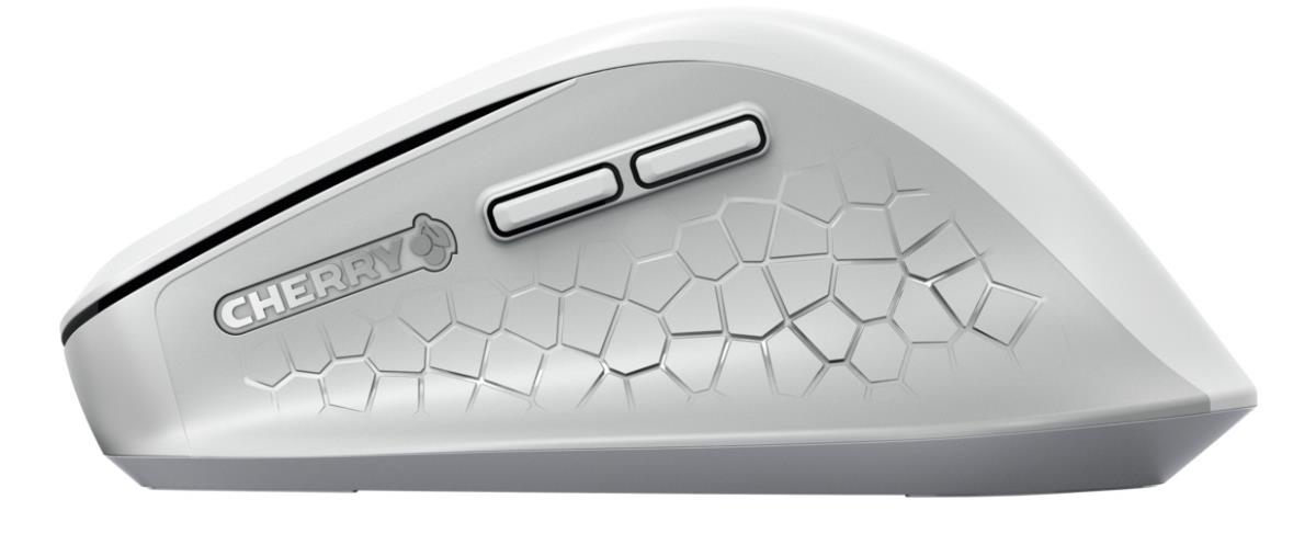 CHERRY STREAM MOUSE COMFORT - Ergonomic 6 Button with Wheel - Wireless - White