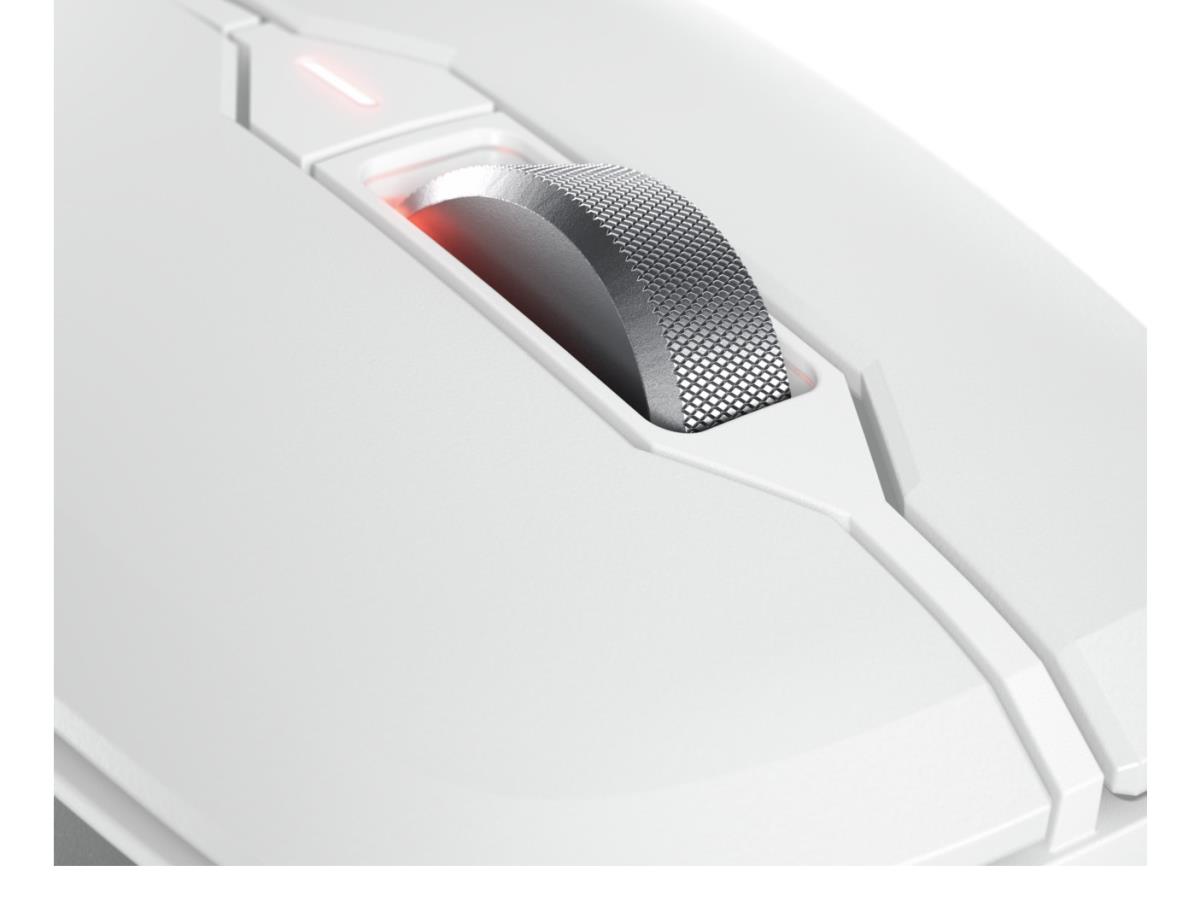 CHERRY STREAM MOUSE COMFORT - Ergonomic 6 Button with Wheel - Wireless - White