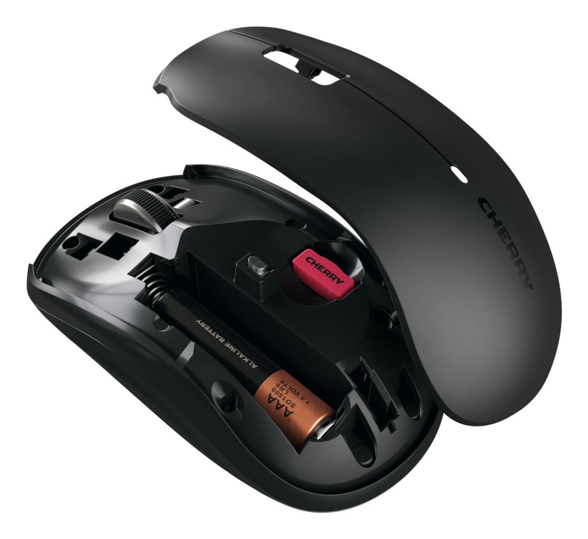 CHERRY Wireless MW 2200 Mouse - 3 Button with Wheel - Optical - RF - Black