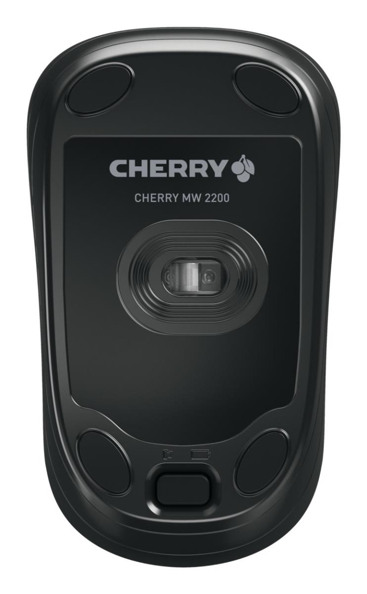 CHERRY Wireless MW 2200 Mouse - 3 Button with Wheel - Optical - RF - Black