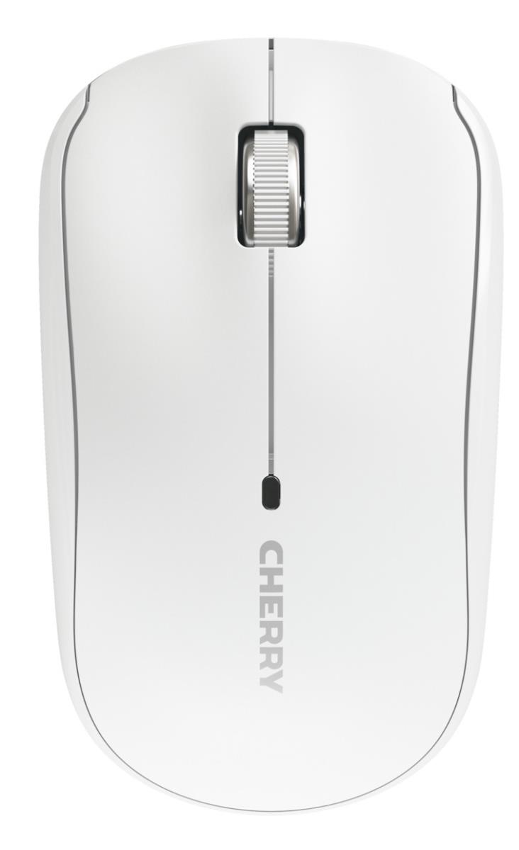 CHERRY Wireless MW 2200 Mouse - 3 Button with Wheel - Optical - RF - White
