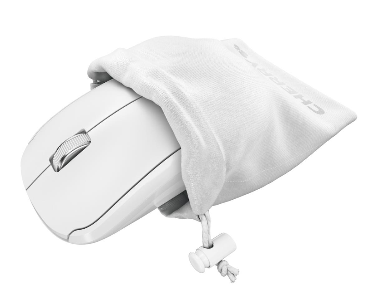 CHERRY Wireless MW 2200 Mouse - 3 Button with Wheel - Optical - RF - White