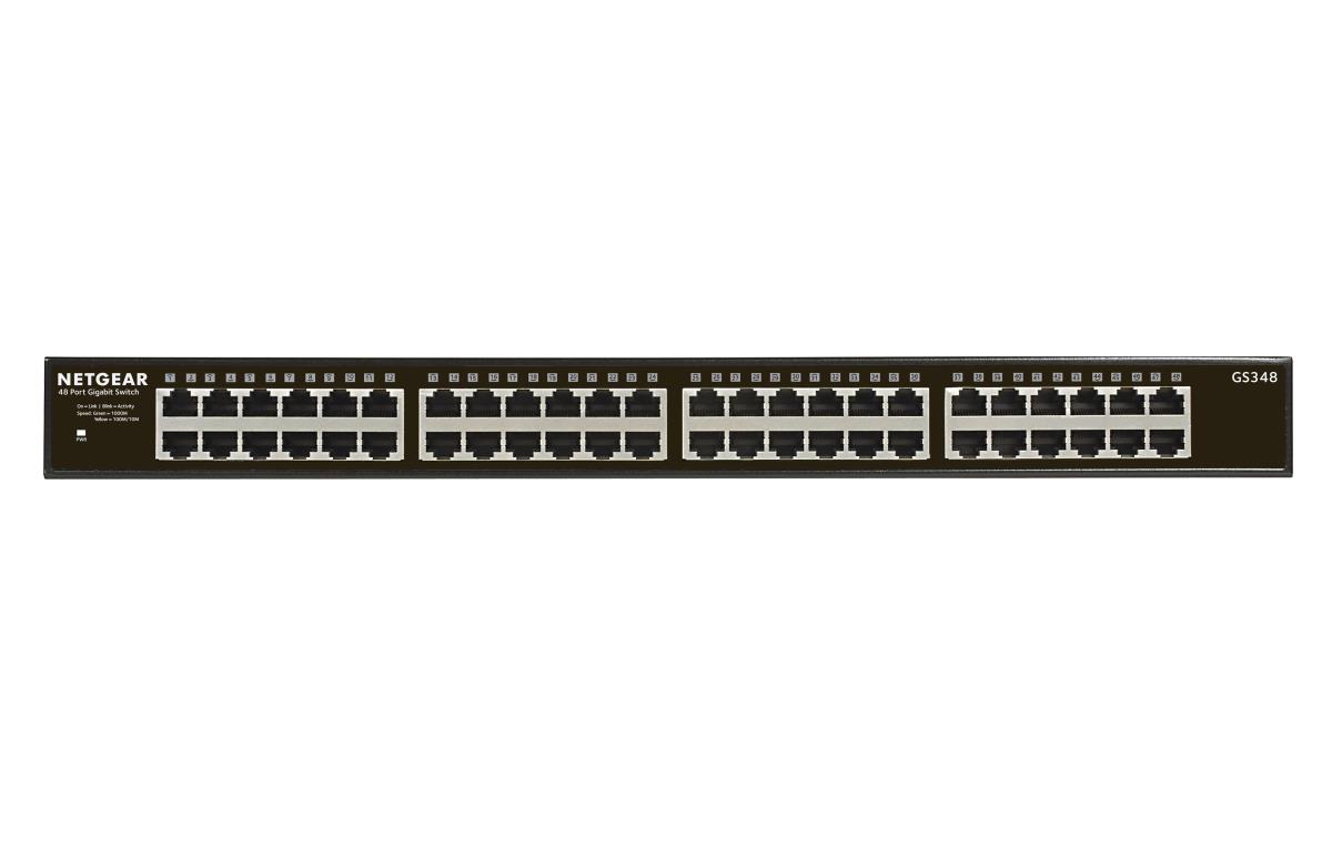 NETGEAR Unmanaged Essentials Switch GS348 - 48-Port GbE