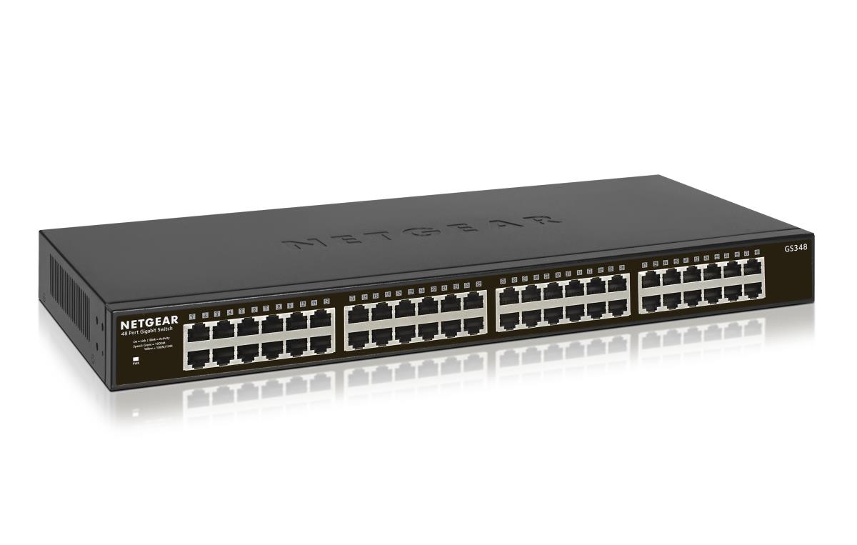 NETGEAR Unmanaged Essentials Switch GS348 - 48-Port GbE