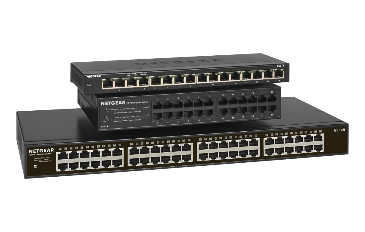 NETGEAR Unmanaged Essentials Switch GS348 - 48-Port GbE