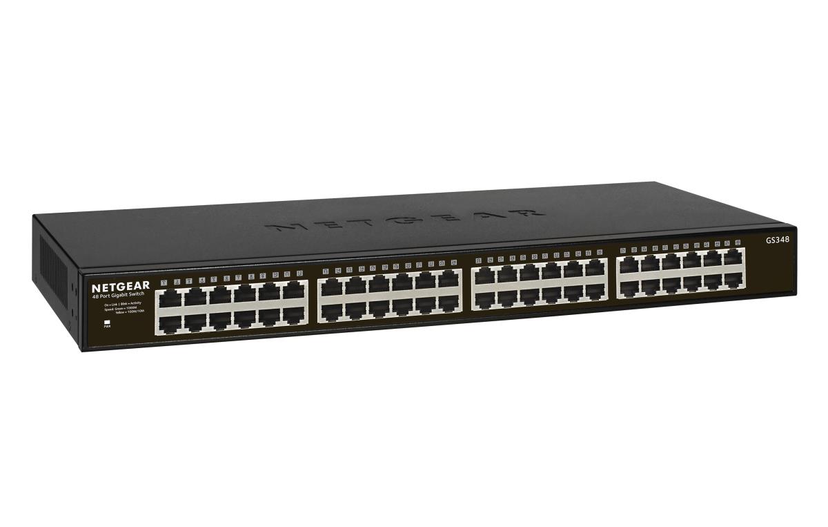 NETGEAR Unmanaged Essentials Switch GS348 - 48-Port GbE