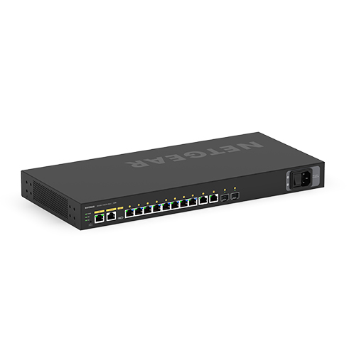 NETGEAR GSM4212PX - M4250-10G2XF-PoE+ AV Line Managed Switch 2x1G 2xSFP+ and 8x1G PoE+ 240W