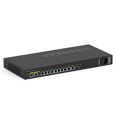 NETGEAR GSM4212P - M4250-10G2F-PoE+ AV Line Managed Switch 2x1G 2xSFP+ and 8x1G PoE+ 125W