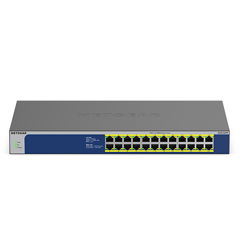 NETGEAR GS524PP Gigabit Unmanaged Switch 24-Port High-Power PoE+ 300W
