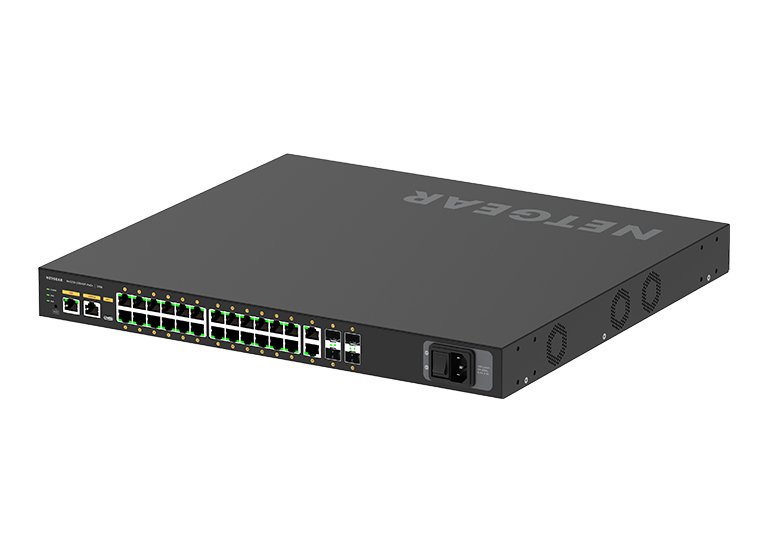 NETGEAR GSM4230P - M4250-26G4F-PoE+ AV Line Managed Switch 2x1G and 4xSFP, 24x1G PoE+ 300W