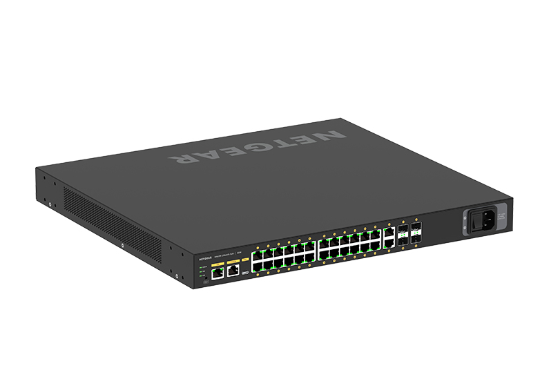 NETGEAR GSM4230PX - M4250-26G4XF-PoE+ AV Line Managed Switch 24x1G PoE+ 480W 2x1G and 4xSFP+